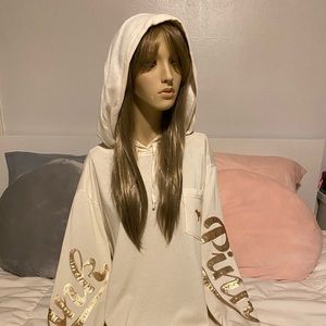 VS PINK Cream colored hoodie